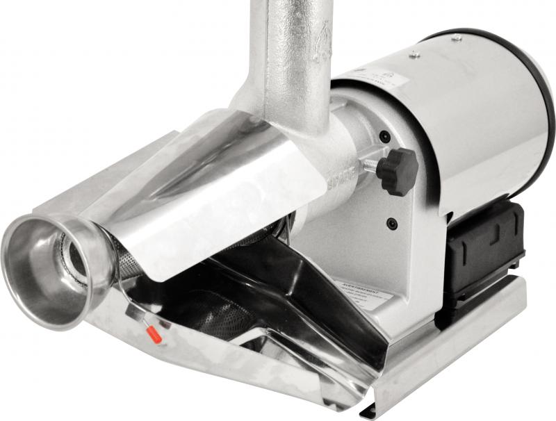 Medium-Duty Electric Tomato Squeezer with 0.57 HP Motor and Stainless Steel Cover